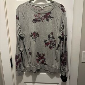 Gray Floral Sweatshirt by Splendid